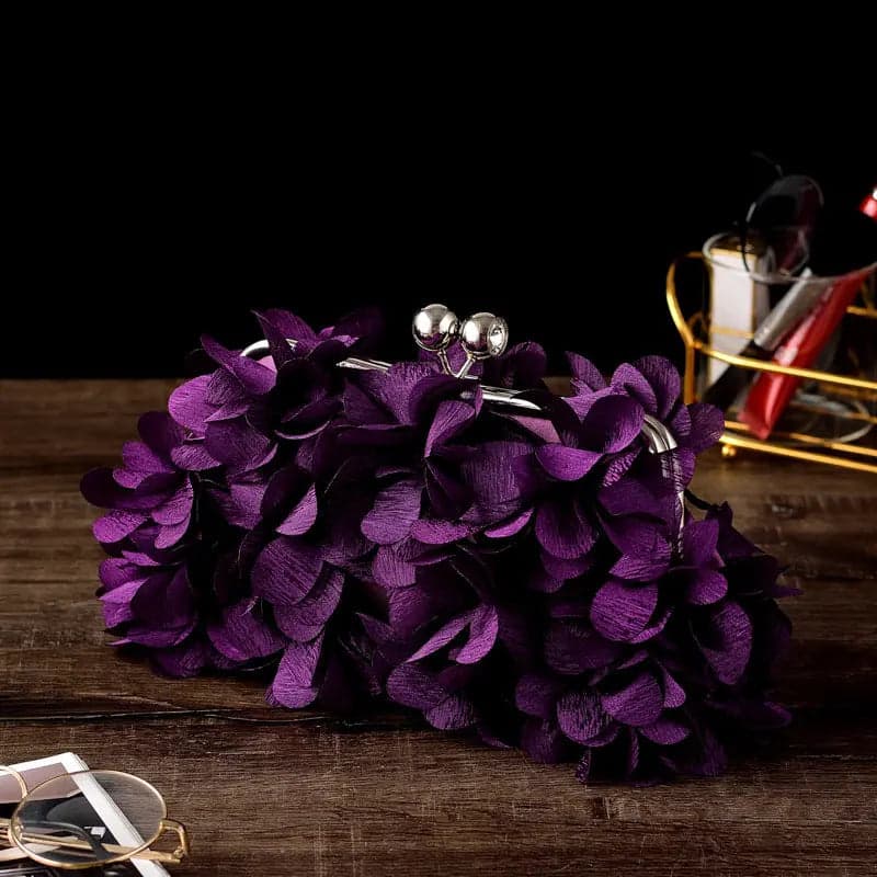 حقيبة كلاتش مزينة بزهور للمناسبات HB039