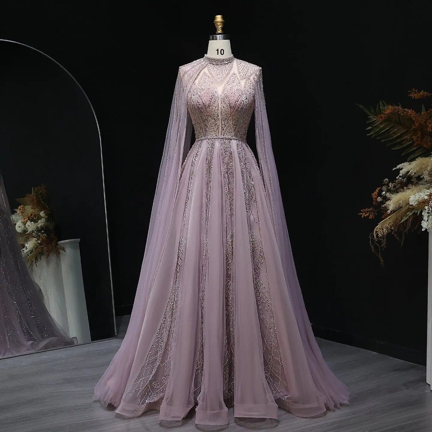 فستان سهرة بأكمام كاب SS050